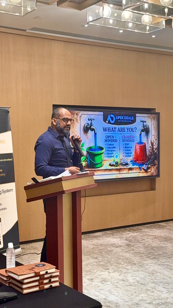 Speaking at a network event